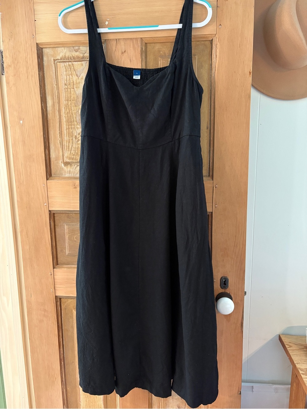 Old Navy Black Linen Blend A Line dress
